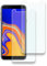 Protecteur d’écran pour Samsung Galaxy J4 Plus/Galaxy J4 + Film de protection en verre trempé HD 9H Dureté Étui Friendly Installation facile Anti rayures sans bulles (2 pièces)