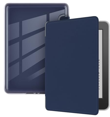 Hülle Für 7 Zoll Kindle Paperwhite und Signierte Version 12. Generation 2024 und 7 Zoll Kindle Colorsoft Signierte, TPU Softshell Transparente Schutzhülle mit Automatisch Schlafen/Wach Funktion (6)