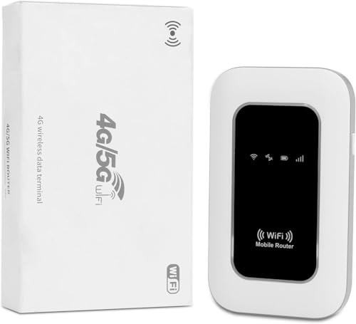 Routeur 5G Portable WiFi 6 avec Slot SIM Déverrouillé – Modem 5G Carte SIM, Internet Mobile Haut Débit 5G/4G+, Jusqu’à 26 Appareils, Idéal Voyage & Télétravail