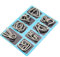 Gracelaza 8 pcs Metal Wire Puzzle Logic Brain Teaser Set - Metal Ring IQ Puzzles Difficult Games - Ideal Intelligence Toys Gifts for Kids and Adults