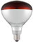 HENDI Infrarotlampe, für Wärmelampen und Wärmebrücken, zum Warmhalten von Speisen, Bruchsicher, E27 Fassung, warmem rotem Licht, Speisenwärmer, 230V/250W, ø125x(H) 170mm
