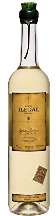 Ilegal Reposado Mezcal, Double-Distilled Spirit Made With 100% Espadin Agave and Aged in Ex-Bourbon Barrels, 40% ABV, 70cl / 700ml
