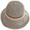 KXF Damen Sonnenhut Faltbar Packbar Up Brim Bucket Cap Floppy Straw Sonnenhut für Urlaub Sommer Strand Wandern, Verstellbare Passform, grau, Einheitsgröße