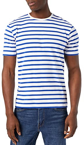 Armor Lux Herren Kurzarm Marine-Stil Morgat aus Baumwolle T-Shirt, Mehrfarbig (Blanc/Etoile Dw5), X-Large