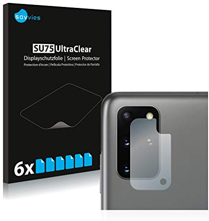 Savvies Schutzfolie für Samsung Galaxy S20 Plus | (NUR Kameraschutz) 6 Stück Transparenter Displayschutz Made in Germany Ultra-Klar Displayschutz-Folie