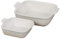 Le Creuset Stoneware Heritage Square Dishes, Set of 2, Meringue