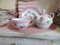 Arinosa Teekanne Rosen Rosa Set mit Tasse Teeservice 3 teilig Shabby Vintage