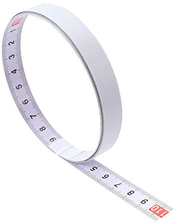 DIPOLA Selbstklebendes Maßband 1M /2M/ 3M /5M,13mm Breit,Rechts nach links, links nach rechts, mitte zu beiden seiten (1M, Rechts nach links)