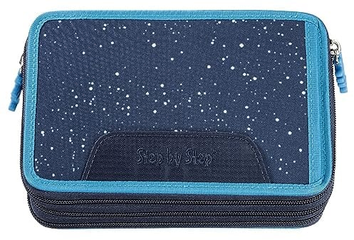 Step by Step XXL-Mäppchen Sky Rocket Rico, blau, 43-teilig, mit Schreibutensilien vorbestückt, für die 1. bis 4. Klasse