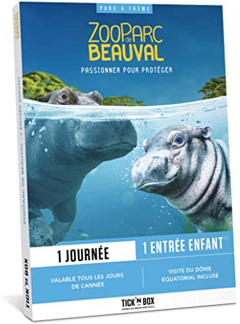 Tick&Box - Coffret Cadeau - ZooParc de Beauval - entrées 1 journée pour 1 Enfant dans Le 4e Plus Beau Zoo du Monde & Visite du dôme équatorial - idée Cadeau Original