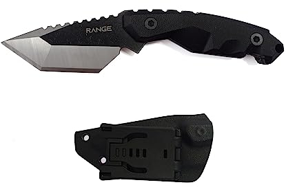 Range HK03 coltello da caccia in acciaio inox 420, 20.7 cm, 9.4 cm lama x 11.7 cm, manico antiscivolo G10