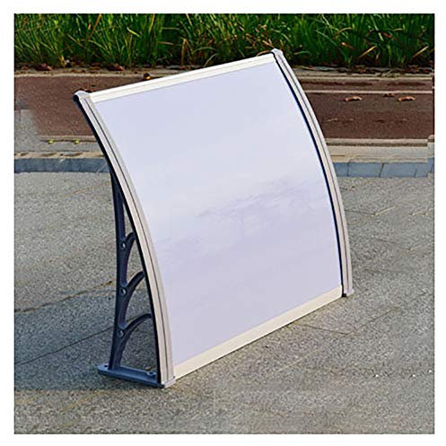 BOCbco Door Canopy Awning Shelter Canopies Roofing Canopies,Door Canopy Awning Window Rain，Porch Rain Protector Awning Lean to Roof Shelter Shade Cover Rain Sleet or Snow/C/80 * 240Cm