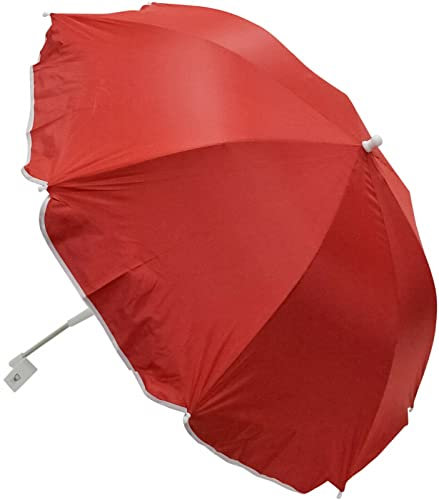 Rammento LARGE Tilting Parasol Umbrella Clamp-on Beach Chair Sunshade With UV' Protection