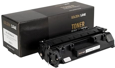 GOLDEN LINE - Toner für HP Pro 400 M401 M425, Tonerkassette Ersatz für HP CF280A, Ergiebigkeit Tonerkartusche 2700 Seiten, Farbe Schwarz, Kompatibel mit HP Laserjet Pro400 M401 M425