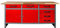 Ondis24 Werkbank Karsten rot Werktisch Packtisch 6 Schubladen Werkstatteinrichtung 160 x 60 x 85 (H) cm Buchenholzarbeitsplatte, Metall bis 510kg belastbar