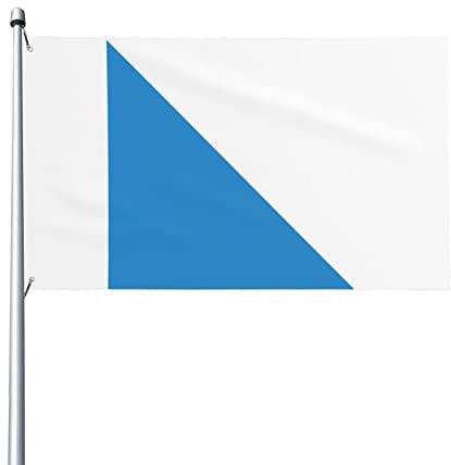 Bandiera del Canton Zurigo 3x5ft Patio Garden Flag Decorazione per interni Bandiera stampata su un lato