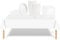 Solid Color Tableware Dinner Set (White) 53PCS White Party Tableware Decorations for Kids Christmas,Disposable Party Tableware Set