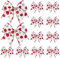 LATERN 24 Stück Rot Grün Weihnachts Schleifen, 15CM Große Weihnachtskränze Schleifen Weihnachtsbaum Streifenschleifen Bänder Ornamente für Weihnachtsgirlande Hochzeit Geschenk Verpackung (Punkt) cc