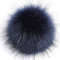 10 Stück 10cm Kunstfell Pompon Fellbommel Pompon Bommel für Mützen Beanies Fellbommel Fellpompon Künstlicher Haarball für Tasche Anhängern Schlüsselanhänger Dekoration Bekleidung Zubehör -Dunkelblau