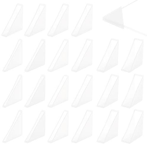 BENECREAT 60 Stück 6 Größen Dreieckschutz Durchscheinend Weiß Kunststoff Eckenschutz Abdeckungen Proofing Kantenschutz Für Bilderrahmen Spiegel Keramikglas Transparenter Schutz
