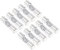 QUARKZMAN 10A 250V 6x25mm Fusibles à Cartouche x 10Pcs à Soufflage Rapide en Céramique à Faible Rupture, Remplacement pour La Réparation D'Appareils Électriques, [Tons Argent]