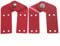 2Pcs Attic Ladder Hinge Aluminum Herringbone Ladder Tie Rod Attic Ladder Replacement Accessories,Red