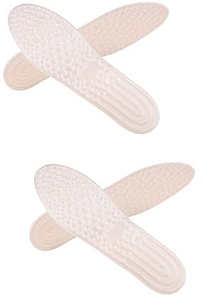 JECOMPRIS 2paare Tpu Luftpolster Einlegesohlen Atmungsaktive Stoßdämpfende Fußpolster Für Sport Und Für Schuhe Weiß