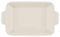 Tower BO875001CRM Barbary & Oak Foundry Ceramic Rectangular Oven Dish with 1 Large and 1 Small Dish, Camembert Cream