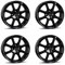 4x Borbet Felgen LV4 6.5x15 ET40 4x100 black glossy kompatibel mit Opel Adam Agila Astra Corsa Karl Meriva
