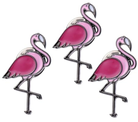 SOIMISS 3 Stück Flamingo Broschen Anstecknadeln für Hüte aus Legierung Dekorative Festtagsbroschen im Eleganten Vintage Stil für Frauen
