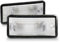 BESTPRICE 2x Kennzeichenleuchte hinten beidseitig, weiß, Halogen, Auto, Kennzeichenleuchte
