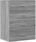 Schränkchen Arbeitsplatte Küche Küchenschrank Aktenschrank - Sideboard Braun Eichen-Optik 60x39x80 cm Holzwerkstoff für Büro Schlafzimmer Küche Wohnzimmer