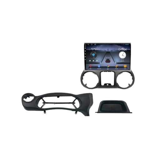 Autoradio pour Jeep Wrangler 3 Jk 2010-2018 Autoradio 9 à écran Tactile avec Android Auto et Carplay Bluetooth/GPS/WiFi/FM/RDS/SWC/DSP/USB Poste Radio Voiture(2+32G)