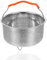 Inserto Cottura A Vapore Pentola 21.5 Cm Cestello Vapore Inox Con Manico In Silicone, Fits Most A Pressione Pot, Per Pentole, Tegami, Pentole A Pressione, Cottura A Vapore Verdure, Frutta, Uova