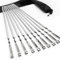GXFCING Spiedini per barbecue in acciaio inox, 55 cm, 10 pezzi, extra lunghi, piatti, spiedini in metallo, con custodia