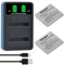 Uwayor NB-4L Batterie LCD USB pour Canon IXUS 30, 40, 50, 55, 60, 65, 70, 75, 80 is, 82 is, 100 is, 110 is, 115 HS, 120 is, 130, 220 HS, 230 HS, 255 HS, I Zoom, i7 i7 Zoom