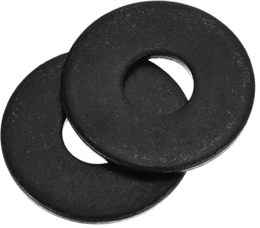 QUARKZMAN 20 Stück Runde Unterlegscheiben M13 x 36 x 3 mm, Kohlenstoffstahl Dichtscheiben Schwarz Beilagscheiben Set, O Ring Flache Dichtungsringe für Schrauben Muttern Gewindestange