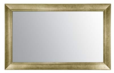 Foundation Mirror Frame & TV by FrameYourTV - Multiple Colours & Sizes to Match Your Room - Complete with Q60D Panel -New York 43 Gold
