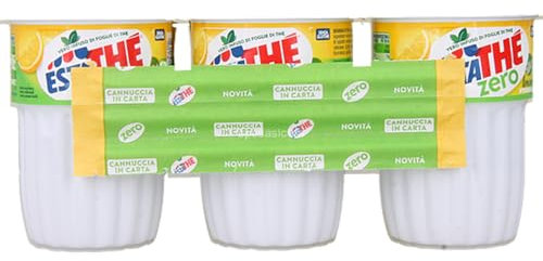 Estathé Zero Limone, Tè al Limone Senza Zucchero, Confezione da 72 Bicchieri, Formato Convenienza