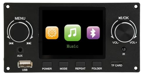 Koolenry Audio Decoding Board Module Decoder Board Module Support I2S Digital Audio Output Player Support TF USB Call Support Bluetooth Audio