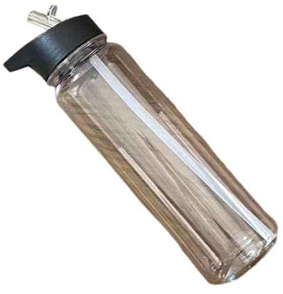 Whoasyst LeakProof Sports Water Bottles 700ml Clear Bottles With Straw Wide Mouths Cup For Gym Cyclings Hikings Campings Clear Water Cup