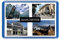 Manchester - Postcard-Style Design - 7cm x 4.5cm - Novelty Tourism Fridge Magnet.