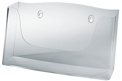 SIGEL LH118 Wand-Prospekthalter für DIN A4 quer, aus Acryl, transparent
