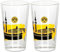 Borussia Dortmund Wasserglas/Glas Skyline 2er Set BVB 09 - Plus gratis Aufkleber Forever Dortmund