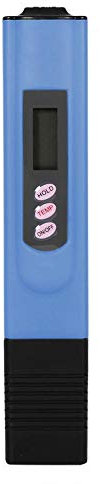 TDS Meter, Stylo de Test de qualité de l'eau numérique LCD pour purificateurs et filtres d'eau, Aliments, Boissons, piscines, spas, Aquariums, Culture hydroponique (Bleu)