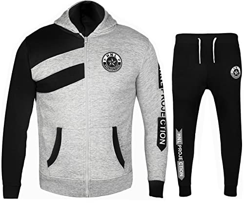GUBA® Boys Tracksuit Bottoms, HNL Projection Hoodie and Joggers for Girls, Sportswear, Sweatshirt Pants Boys' Tracksuits Trousers, Kids Tracksuit Full Set for Peripatetic, Jogging Bottoms 2-13 Years