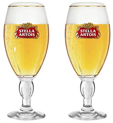 STELLA ARTOIS Lot de 2 verres à calice Édition spéciale Wimbledon 330 ml