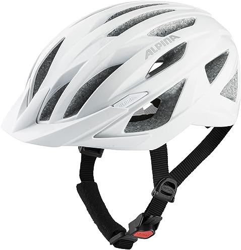 ALPINA Delft MIPS - Sicherer, Leichter & Individuell Anpassbarer MIPS Fahrradhelm für Erwachsene, optimaler Schutz durch MIPS, White matt, M (55-59 cm)
