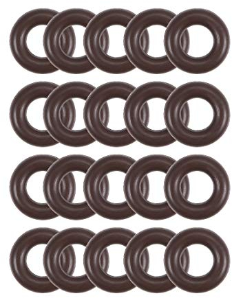 sourcing map Packung mit 20 Fluorkautschuk O-Ringe 6mm OD 3mm ID 1.5mm Breite Metrische FKM Dichtung