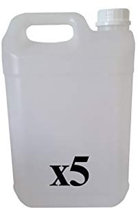 Bidon en Plastique de 5 litres PEHD AUDE PLASTIQUE - idéal pour Tous Les liquides, Eau, Huile, Sauce, réservoir pour climatisation/Camping/Camping-Car (1) (5)